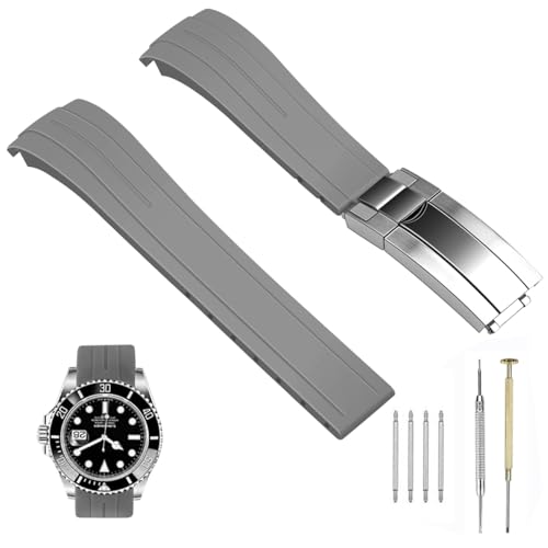 Bracelet de montre en silicone noir 18mm 20mm 22mm pour Moonswatch