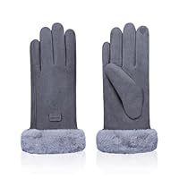 Winterhandschoenen voor dames, pluche voering, warme touchscreen