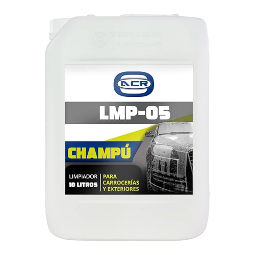 ACRYON Limpiador - Champú para Carrocerías de Coches, Motos, Vehículos. Elimina la suciedad sin dañar la pintura y superficie. (10 Litros)