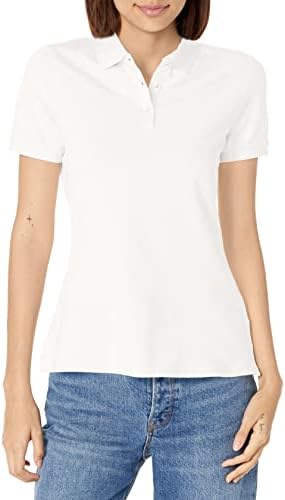 French Toast girls Short Sleeve Picot Collar (Standard & Plus) Polo Shirt, White, 18-20 US