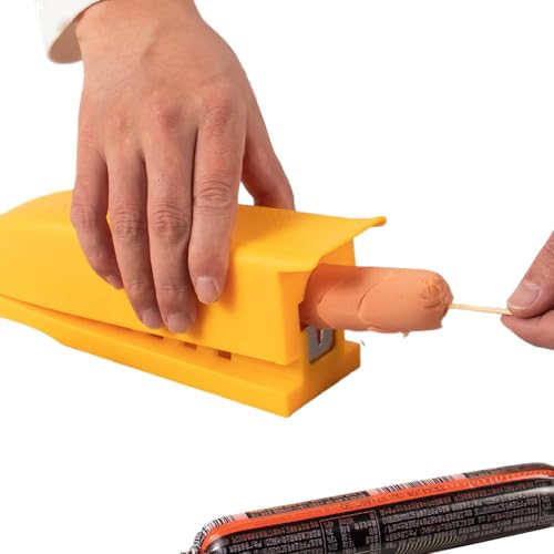 Cortador de salchichas, herramienta de corte de perritos calientes - Herramienta de corte de perros calientes Cortadora manual de plátanos - Máquina de corte manual Picadora de alimentos compacta para