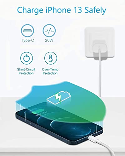 Image of iPhone Fast Charger Lightning Cable USB-C to Lightning Cable (3 Ft) Fast Charging Compatible with iPhone 14 /14 Plus /14 Pro /14 Pro Max /13 /13pro /12 /12 Pro /12 Pro Max /11- (Pack of 1)