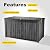 ROJIK 200 Gallon Deck Boxes Outdoor Waterproof, Weatherproof Outdoor Storage Boxes with Lockable Lid, Resin Large Storage Box for Patio Furniture Cushions, Garden Tools and Pool Floats (Black)