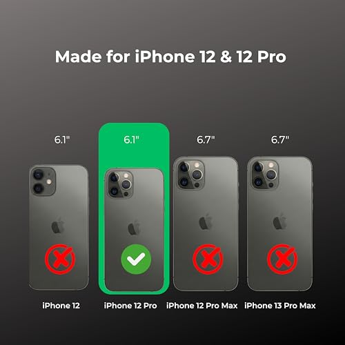 Image of Anti Yellow Clear Magnet Case for iPhone 12 Pro, Premium Polycarbonate, Ultra Strong Magnets, 360 Drop Protection, Raised Camera Protection, MagSafe Compatible