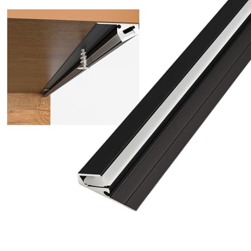 JARBIH 5Pack Surface Mounted LED Linear Aluminum Profile, 45 Degree