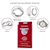 CONNOISSEURS Premium Edition Extra Large Polishing Cloth for Silver Jewelry - Ultrasoft Fabric with Anti-Tarnish Formula - 14x14 Inches #5