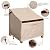 PATIOASIS 40''W x 40''D x 36''H Oversized Outdoor Recliner Chair Cover 2 Pack, Patio Adirondack Deep Seat Single Armchair Waterproof Fade-Resistant Beige Lawn Deck Furniture Cover