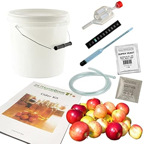 Turbo Cider Making Starter Kit Full Homebrew - 5L/1 Gallon/10 Pints Beer Wine Mead Cover