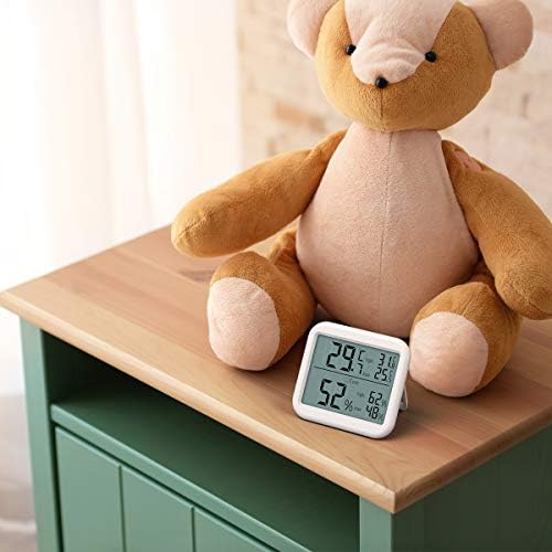 Criacr Room Thermometer, Digital Thermometer Hygrometer, Indoor Monitor Temperature Humidity Meter with Large Screen, Max/Min Records for Room, Home, Office, Nursery, Christmas