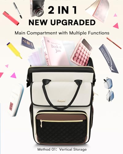 Image of Rolling Backpack for Women, Travel Rolling Laptop Backpack with Wheels