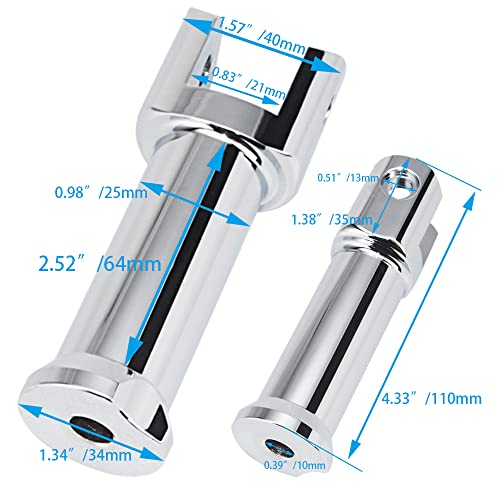 Image of Left and Right Passenger footpeg supports for Harley Softail Models 2018 2019 2020 2021 2022 Deluxe Fat Boy Heritage Sport Glide Softail Slim Street Bob Breakout Low Rider models,Chrome
