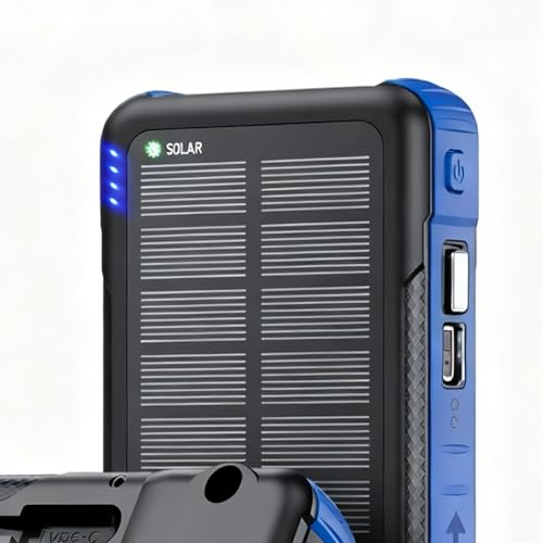Batería solar con manivela ideal para camping y trekking en la montaña 7