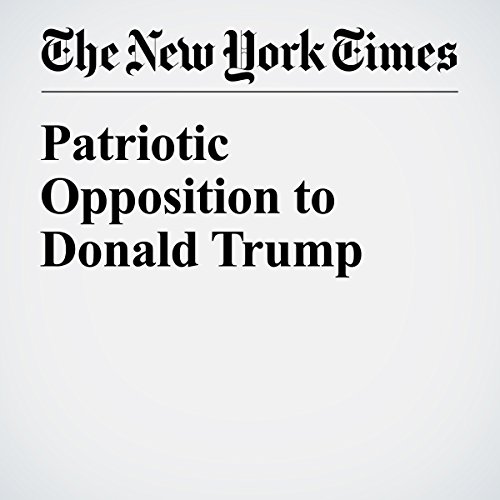Patriotic Opposition to Donald Trump cover art