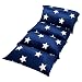 Heart to Heart Kid's Floor Lounger King Plush Fabric Seats and Pillow Cover - Navy Blue