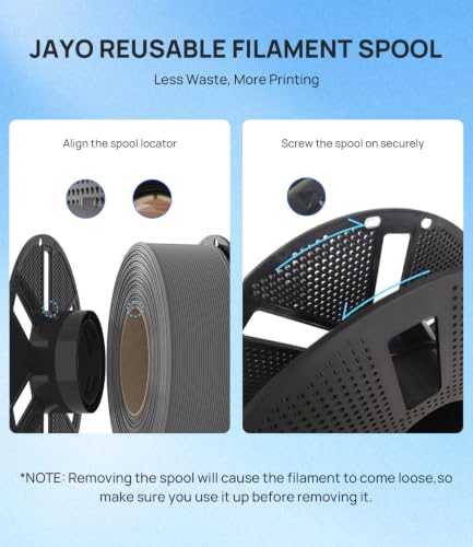 Image of JAYO PLA Plus (PLA+) 1.75mm Filament 4 Colors Bundle, 1.1kg Reusable Spool