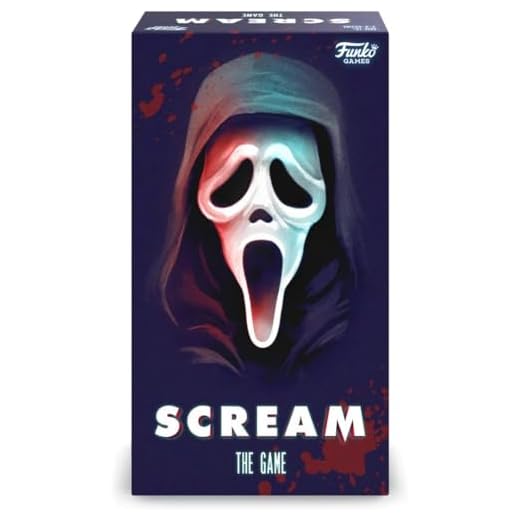 FUNKO Games - SCREAM THE GAME - Cooperative Board Game - Kids Ages 13 and Up - Cooperate to Win Against Ghost Face® - Immersive Experience with App - 20 Min - 3 to 8 Players - English Version
