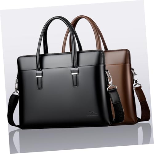 Sacoche cuir homme contre l'usure grand compartiment documents et ordinateur - 3