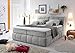 Produktbild Froschkönig24 Toledo 160x200 cm Boxspringbett Bett Hellgrau, Ausführung:Variante 2