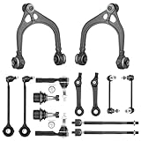 GYMMEDS Front Control Arms with Ball Joints for Chrysler 300 Dodge Challenger Charger Magnum 2WD RWD 2005-2010 | Suspension Kit Tie Rod Ends Sway Bar End Link Replaces K620177 K620178 K620258-14PCS