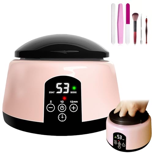 Image of Nail Soaking Bowl Adjustable Temperature, Electric Soak off Machine Removes Nail Polish,Cut the Soaking Time in Half Manicure Bowl for Salon Home