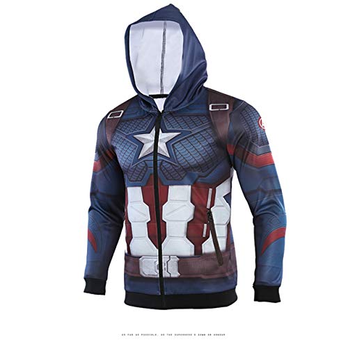 Image of 3D Captain Fashion Cosplay Hoodie Jacket