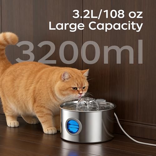 Fuente para Gatos Acero Inoxidable 3.2L miniatura 4