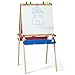 Melissa & Doug Deluxe Wooden Standing Art Easel, Arts & Crafts, Multiple-Use Easel, Chalkboard, Dry-Erase Board, Paper-Roll Holder, 47″ H × 27″ W × 26″ L Assembled