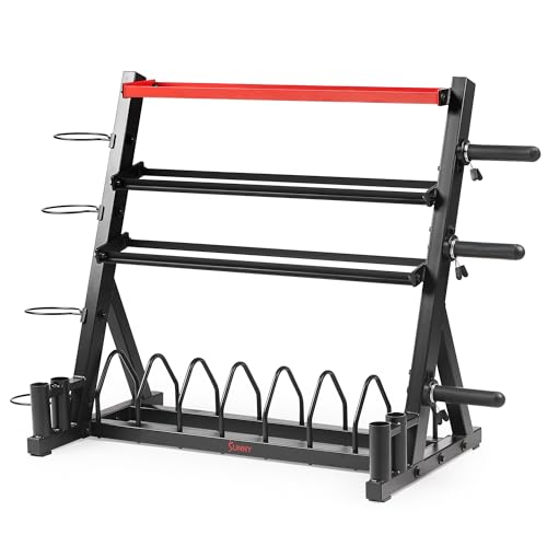 Sunny Health & Fitness All-In-One Weights Storage Rack Stand - SF-XF920025