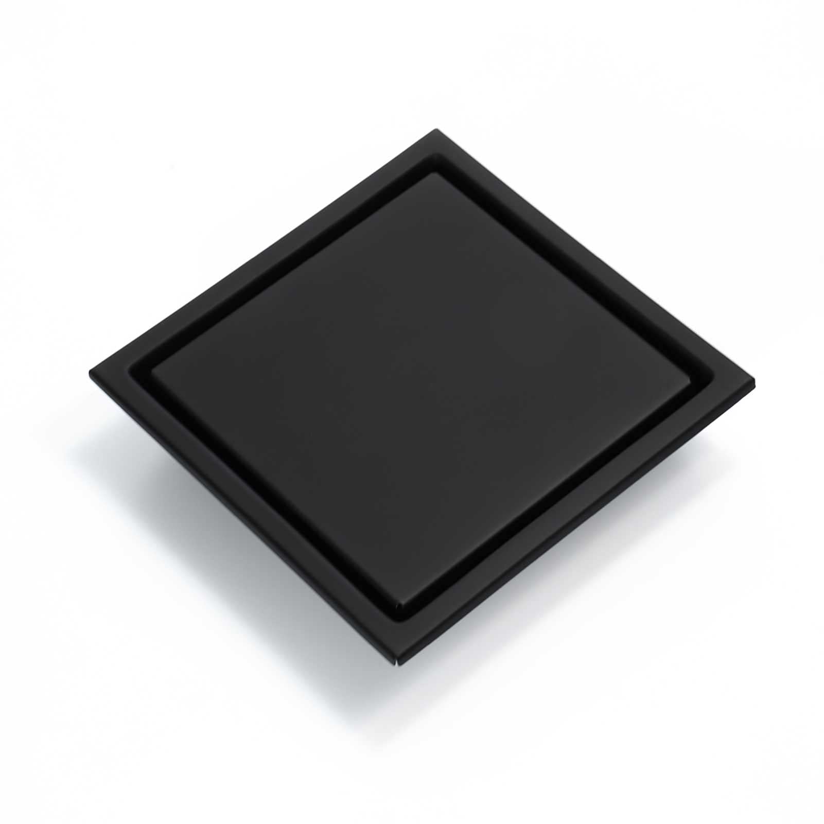 Desagüe de piso de ducha cuadrado de acero inoxidable 304 con rejilla de inserción de azulejos, cubierta extraíble de 4,3 a 5,9 pulgadas, diseño de doble cara, se adapta al sistema de base de dre