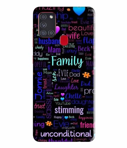 Image of Printed Hard Back Case Cover & Compatible for Samsung Galaxy A21S | Motivation Inspired Quotes (Multicolor) - D1208
