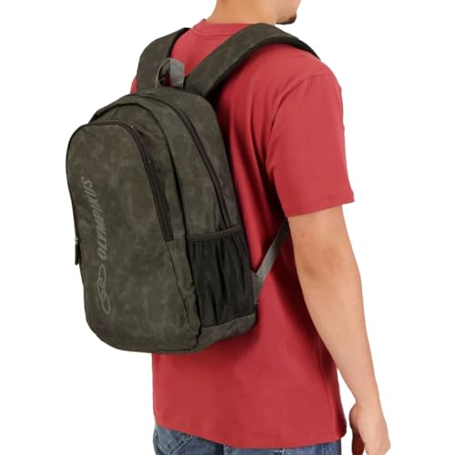 Mochila Olympikus Essential Estampa Cinza e Preta Único