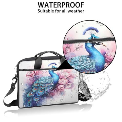 Bolso Vintage para Laptop con estampado floral 15 pulg miniatura 3