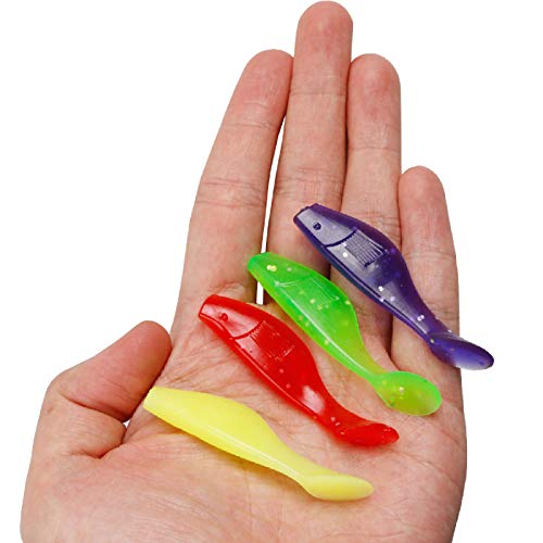 Iscas macias falsas, 10 peças de isca de peixe de silicone macio biônico isca falsa, pesca marítima,