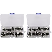 100Pcs 10Types IRF Series Mosfet Transistors Assortment Kit, Including IRFZ44/510/520/530/540/640/740/840/3205/9540