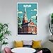 Harvard Travel Poster Print Canvas Wall Art Home Room Decor Framed & Unframed Vintage Travel Poster 16x24inch(40x60cm)