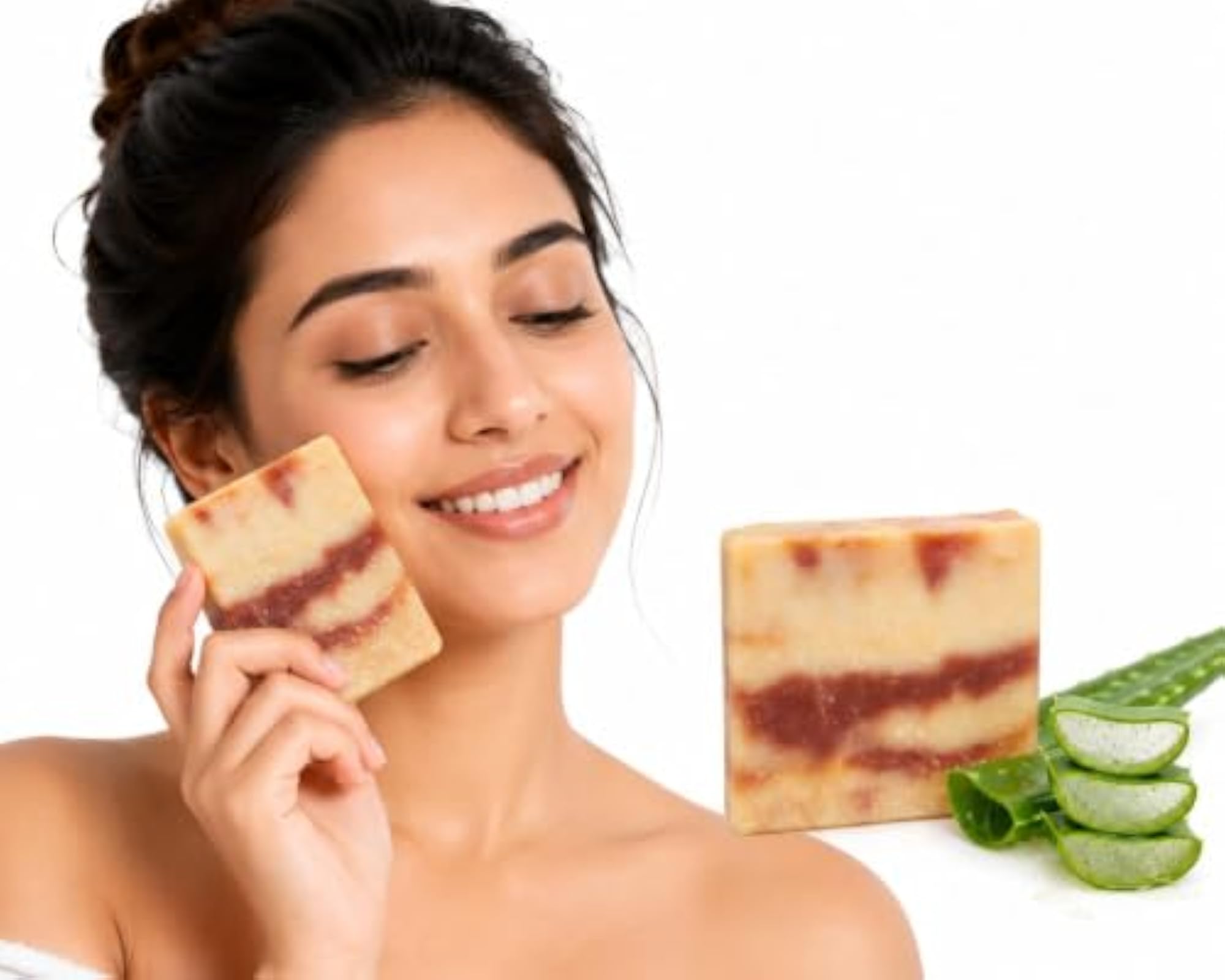 Mom's Blizz Manjistha Aloe Vera Soap, 100g