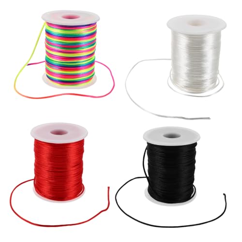 Cordon pour perles de haute qualité, fil tressé polyester ciré Veemoon pour bijoux durables - 2