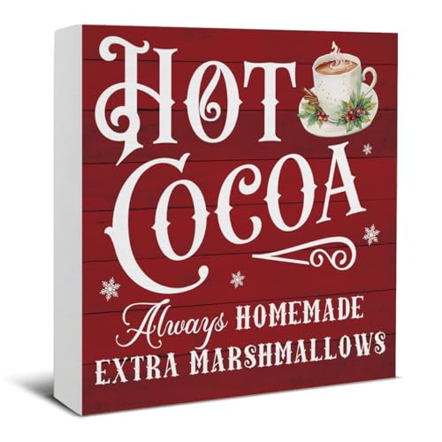 Hot Cocoa Bar Decorations - Christmas Decor, Hot Chocolate Bar