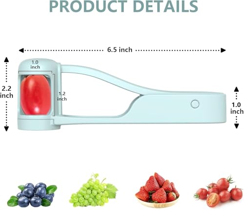 Miniatura 2 de Whiterhino Contador De Una Para Niños,Máquina Cortadora De Frutas De Acero Inoxidable Cortadora De Fresas De Tomate Para Cocina Ensalada De Frutas Y Verduras De Corte De Pasteles Aceros Inoxidables