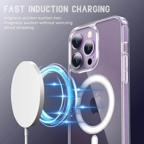 Image of REALCASE Ultra-Hybrid Back Case Cover for iPhone 15 Pro Compatible with MagSafe | Camera Protection | Hard Crystal Clear Back | Shockproof Bumper Cover Case for iPhone 15 Pro (Transparent)