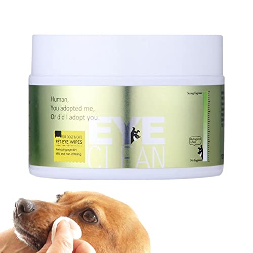 manchas lágrima para cães | Almofadas Limpeza Olhos,Lenços umedecidos macios para animais estimação,
