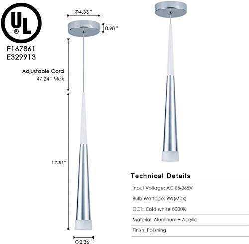 Bewamf BWMP-LSK-P Modern Mini Island Pendant Light thumb #1