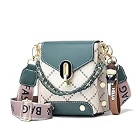 Xiaoyu Small Crossbody Bags for Women Fashion Cell Phone Purse Teenage Girls Shoulder Handbags with Wide Strap (Green)