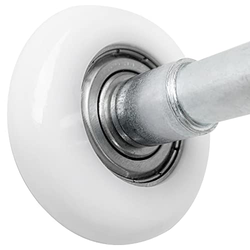 Uejywuy 20 Pack 2 Inch White Nylon Garage Door Roller, Replacement Quiet Garage Door Roller With 7" Stem And Seals 6200-2Rs Ball Bearing #TOP3