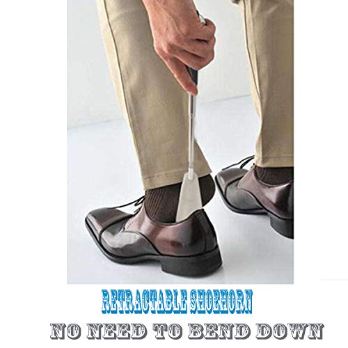 Behone 4 pezzi Calzascarpe retrattile(26.5-75 cm)