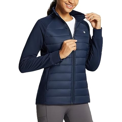 BALEAF Women's Lightweight Down Jacket with Hood Cover