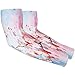 Watercolor Flowers UV Sun Protection Arm Sleeves, Colorful Floral Gardening Sleeves with Thumb Hole Farm Cooling Arm Sleeves for Women Men