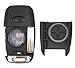 4 Buttons Folding Replacement Key Fob Cover Case fit for Kia 2014-2020 Optima Sorento Sportage Rio Soul 2018 Forte Carens Keyless Entry Key Fob Shell (1)