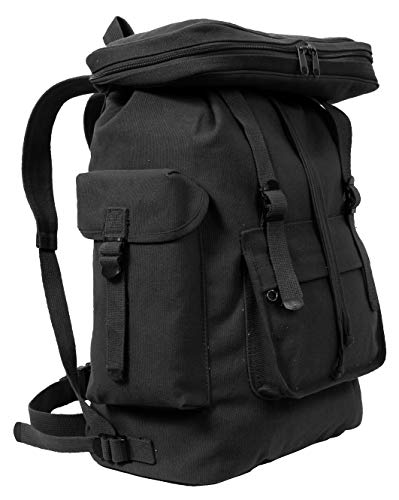 Black European Rucksack 20" X 13" X 7And Half #TOP1