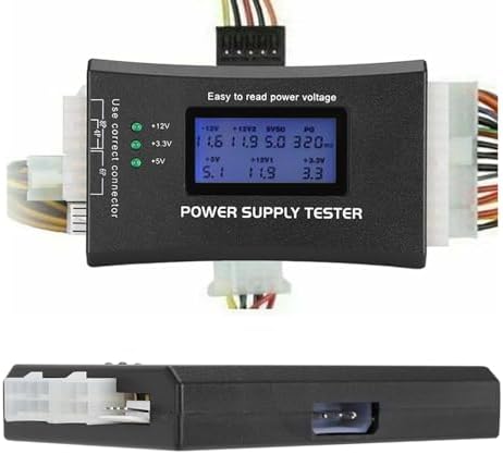 PC Power Supply Tester, Power Detector, 20/24Pin with LCD Display...